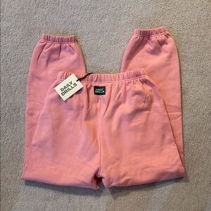 Daily Drills Unisex Fleece Jogger - Dusty Rose - M/L